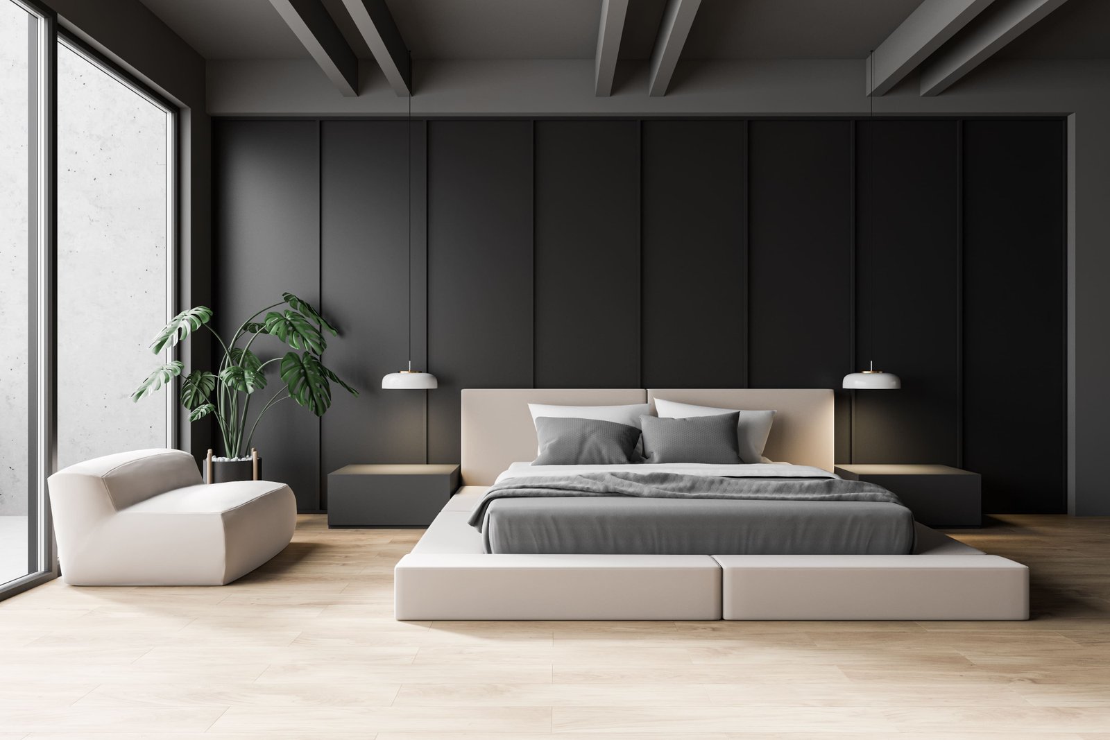 Godrej Whitefield Villas - Elegant bedroom with large windows and natural light