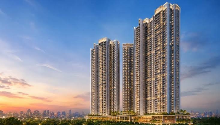 L&T Malad 3 BHK spacious living room