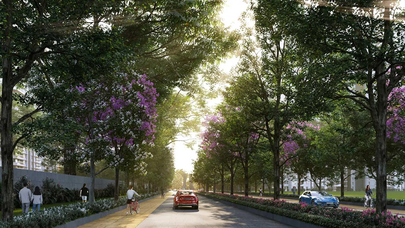 Nambiar District 25 Phase 3 - Landscaped gardens and open green spaces