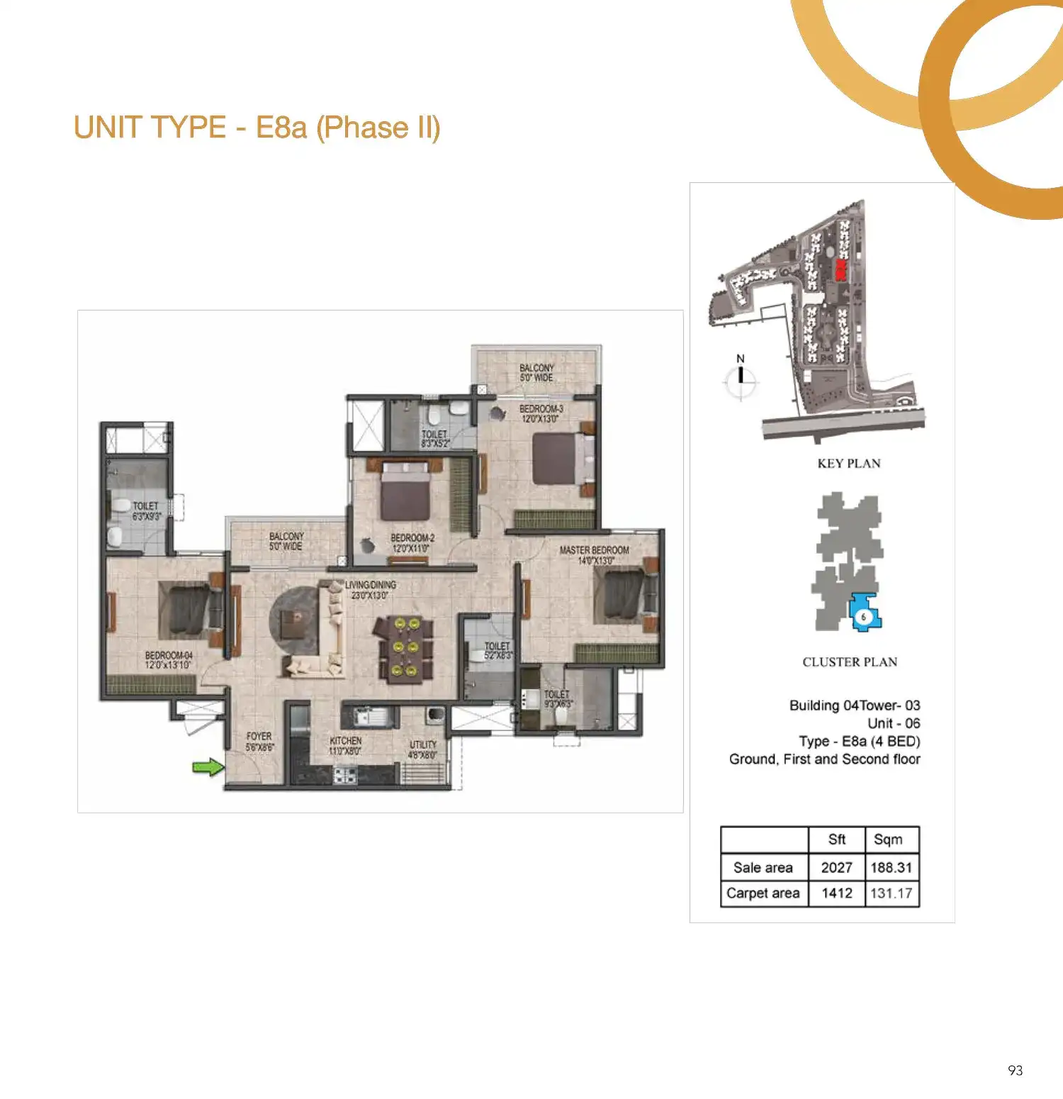 3 BHK Premium Floor Plan